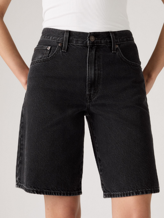 Levi's Pantaloni Scurti Negri Baggy Femei [4]