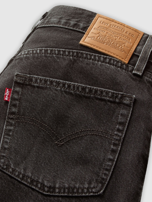 Levi's Pantaloni Scurti Negri Baggy Femei [6]