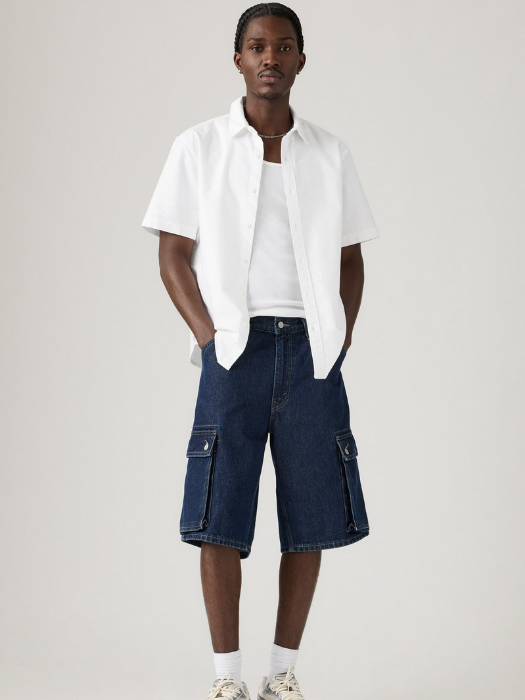 Levi's Pantaloni Scurti Albastri Baggy Barbati [1]