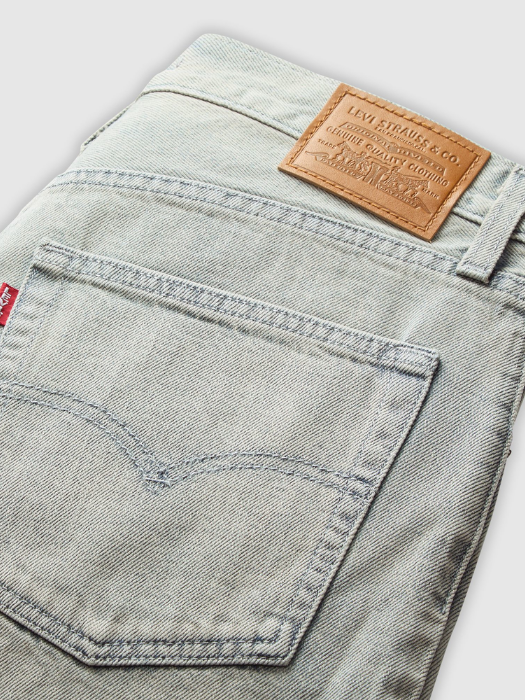 Levi's Pantaloni Scurti Albastri Deschisi Baggy Femei [6]