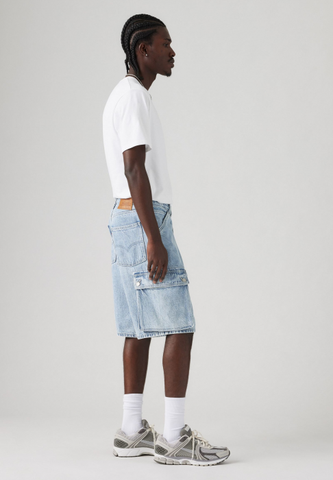 Levi's Мужские Шорты Синие Baggy Cargo [3]
