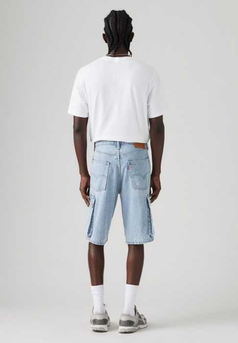 Levi's Мужские Шорты Синие Baggy Cargo [2]