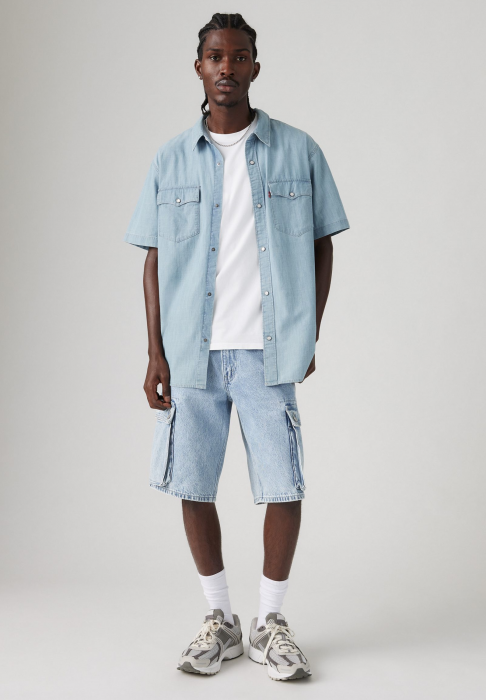 Levi's Мужские Шорты Синие Baggy Cargo [4]