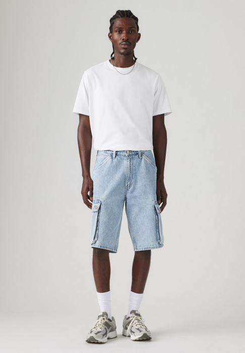 Levi's Мужские Шорты Синие Baggy Cargo [1]