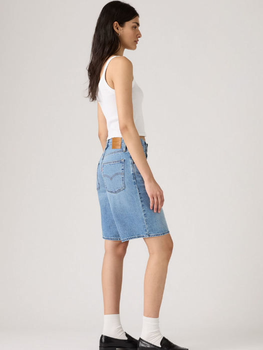 Levi's Pantaloni Scurti Albastri Deschisi Baggy Femei [5]