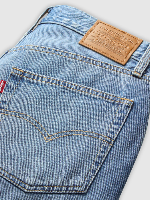 Levi's Pantaloni Scurti Albastri Deschisi Baggy Femei [7]