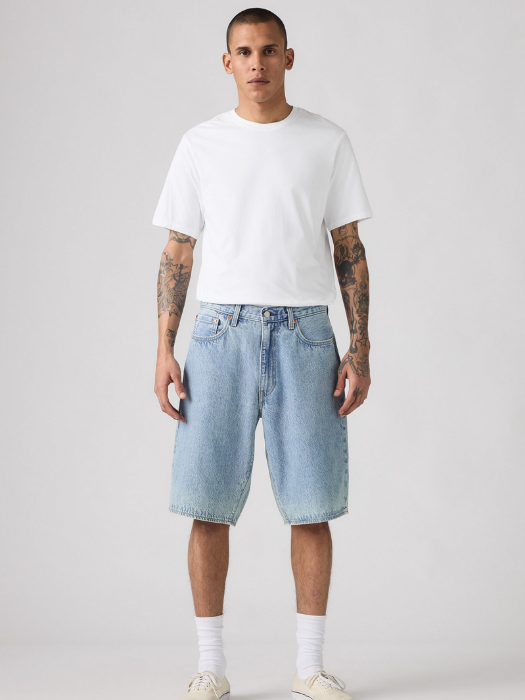 Levi's Pantaloni Scurti Albastri Deschisi Baggy Barbati [2]