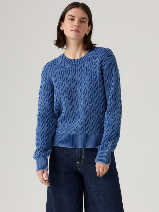 Levi's Pulover Blue Relaxed Femei [1]