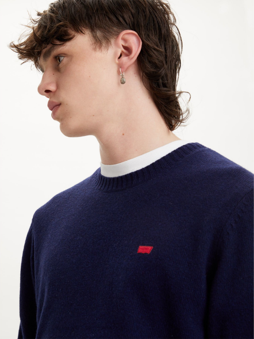 Levi's Мужской Свитер Темно-Синий Regular [4]