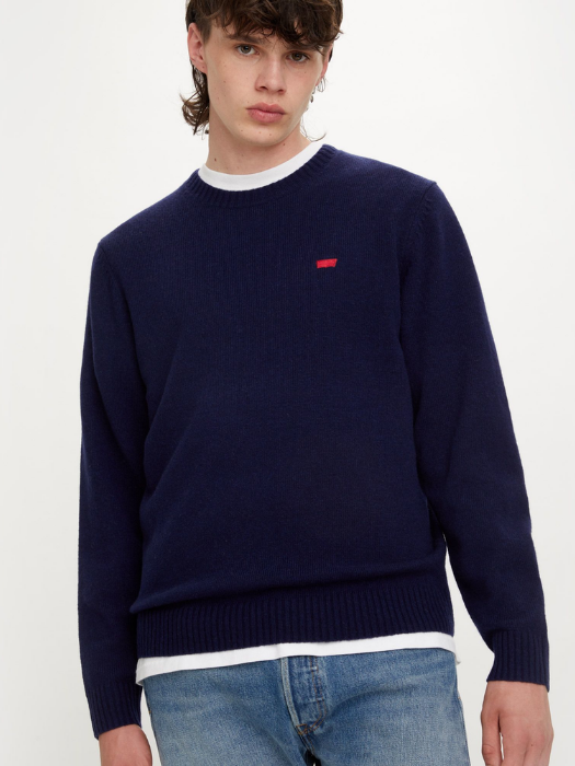 Levi's Мужской Свитер Темно-Синий Regular [3]