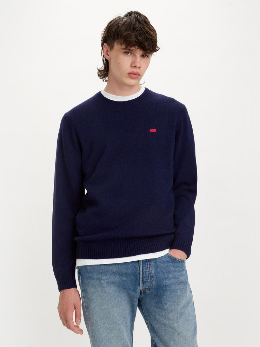 Levi's Мужской Свитер Темно-Синий Regular [1]