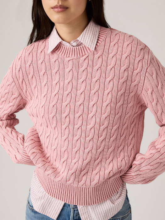 Levi's Pulover Roz Deschis Relaxed Femei [3]