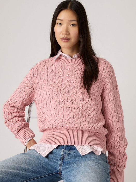 Levi's Pulover Roz Deschis Relaxed Femei [2]