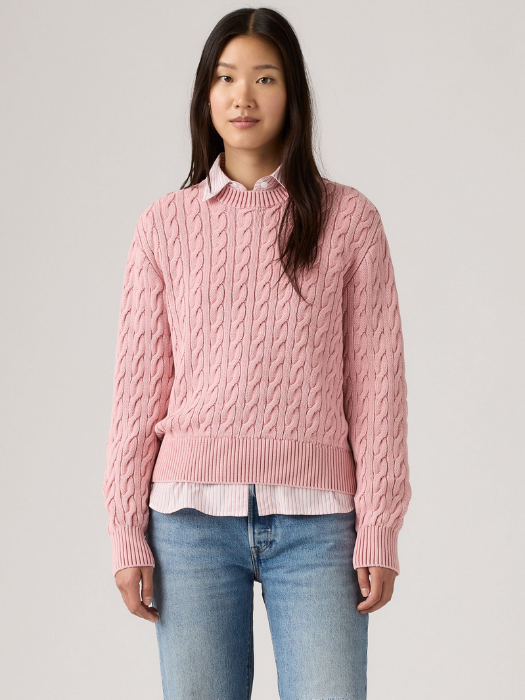 Levi's Pulover Roz Deschis Relaxed Femei [1]