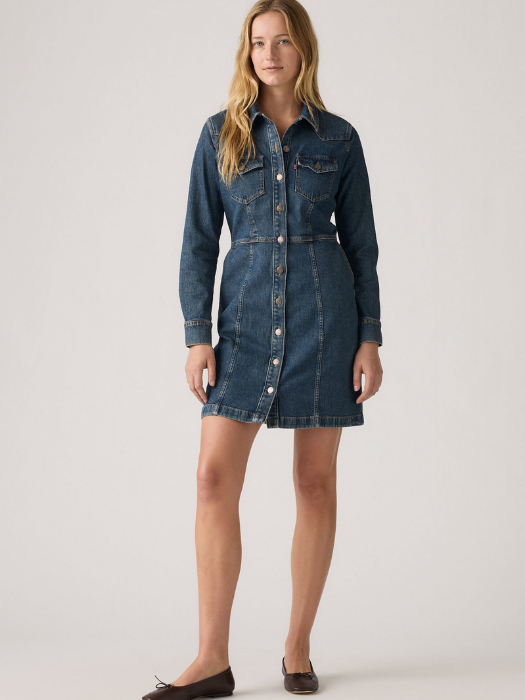 Levi's Rochie Haki  Femei [1]
