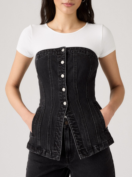 Levi's Top Negru Slim Femei [3]