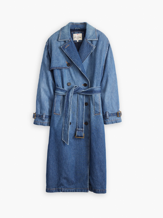 Levi's Trench Albastru Relaxed Femei [6]