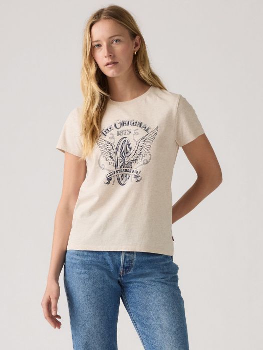 Levi's Tricou Crem Regular Femei [1]