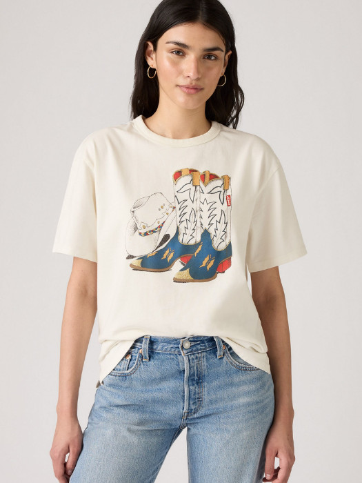 Levi's Tricou Alb Regular Femei [2]