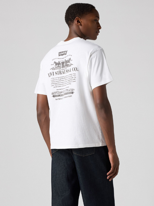 Levi's Мужская Футболка Белая Relaxed [2]