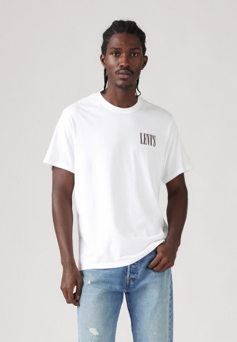 Levi's Мужская Футболка Белая Relaxed [1]