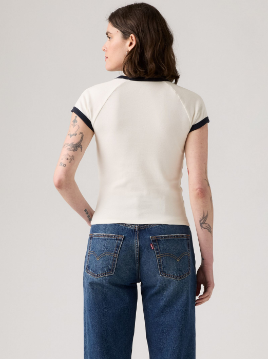 Levi's Женская Футболка Белая Slim [4]