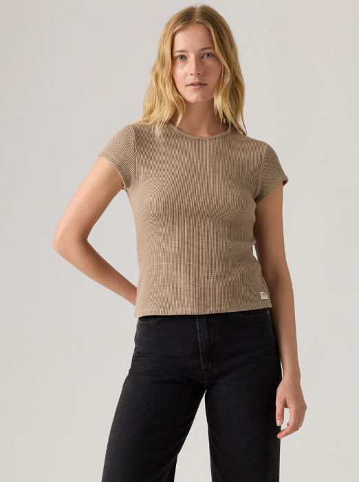 Levi's Tricou Cafeniu Slim Femei [1]