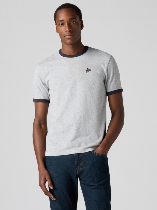 Levi's Мужская Футболка Серая/Чёрная Regular [1]