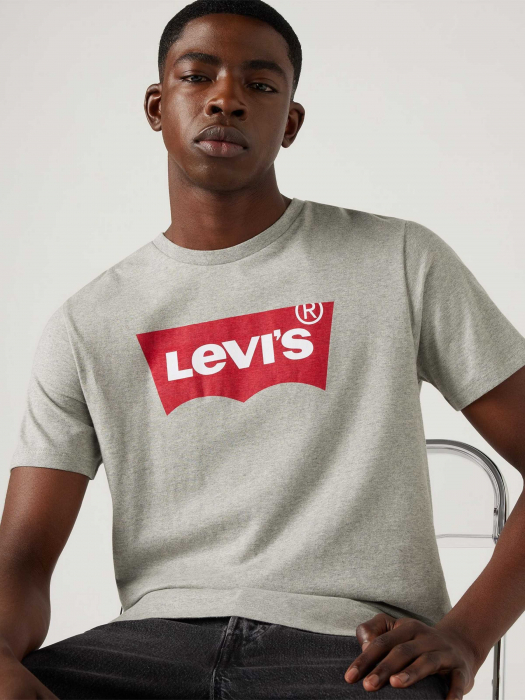 Levi's Tricou Gri Inchis Regular Barbati [3]