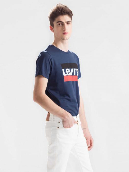 Levi's Мужская Футболка Темно-Синяя Regular [3]