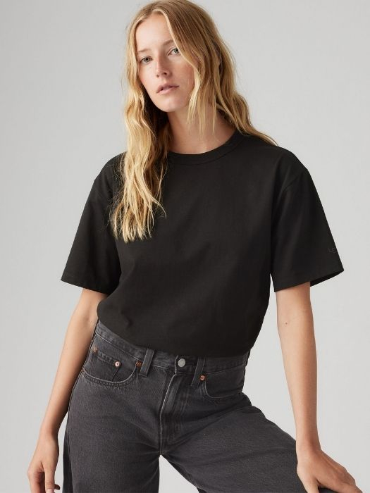Levi's Женская Футболка Чёрная  [4]
