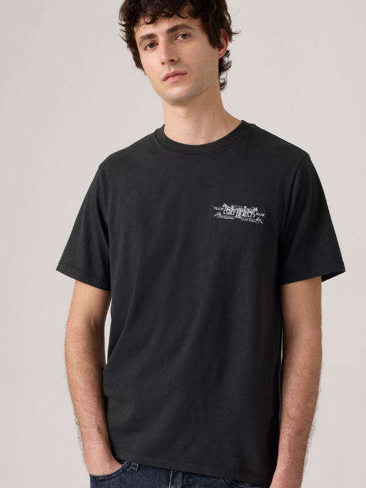 Levi's Мужская Футболка Чёрная Regular [3]