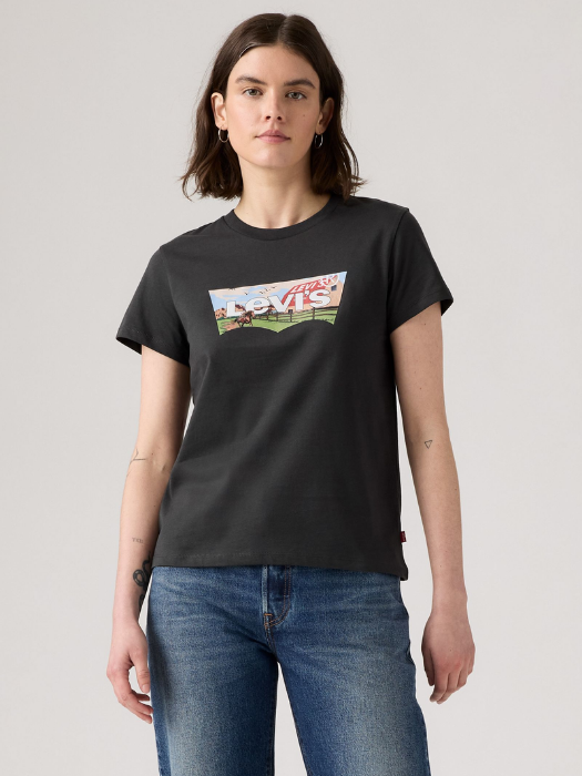 Levi's Tricou Negru Regular Femei [1]