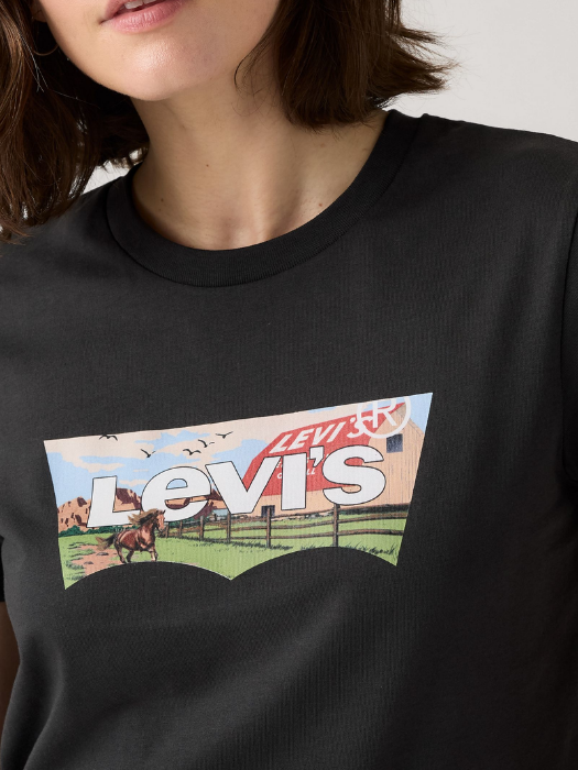Levi's Tricou Negru Regular Femei [4]