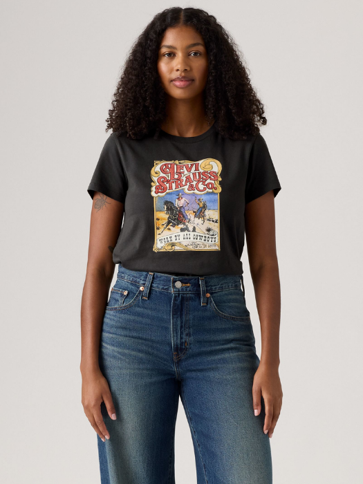 Levi's Tricou Negru Regular Femei [1]