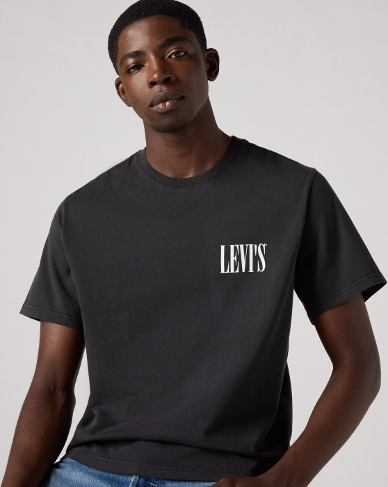 Levi's Tricou Negru Relaxed Barbati [3]