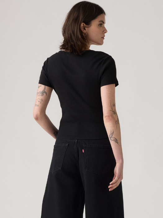 Levi's Tricou Negru Slim Femei [4]