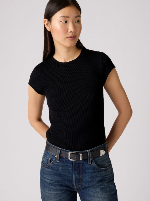Levi's Tricou Negru Slim Femei [2]