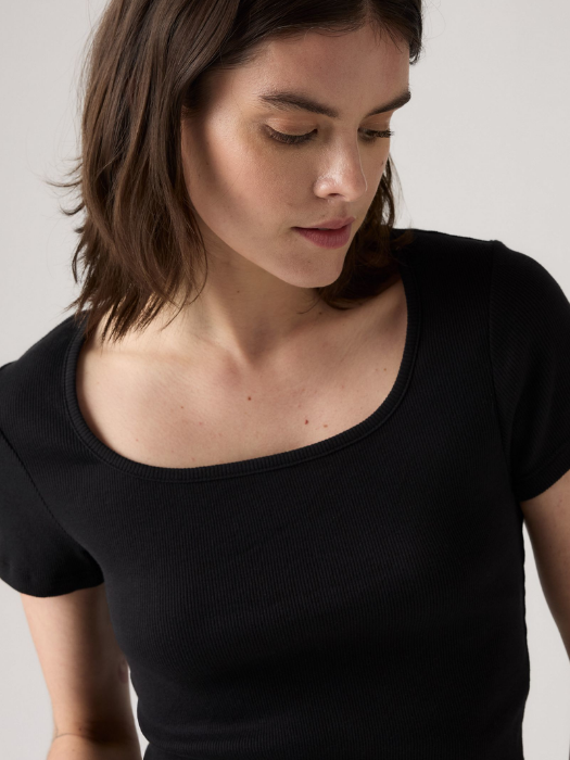 Levi's Tricou Negru Slim Femei [3]