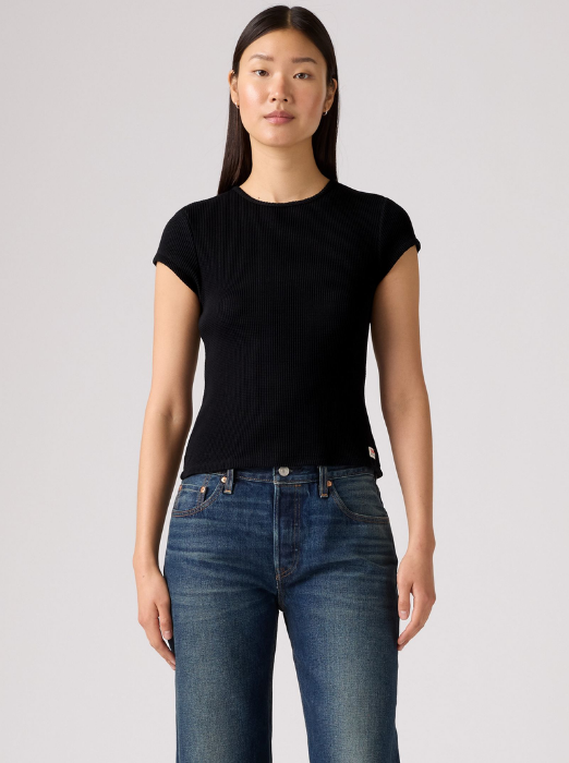 Levi's Tricou Negru Slim Femei [1]