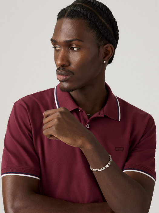 Levi's Tricou Polo Rosu Visiniu Slim Barbati [2]