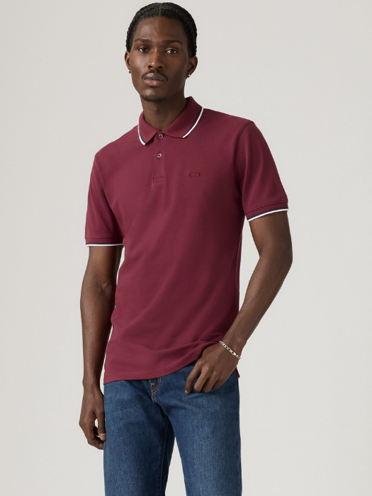 Levi's Tricou Polo Rosu Visiniu Slim Barbati [1]