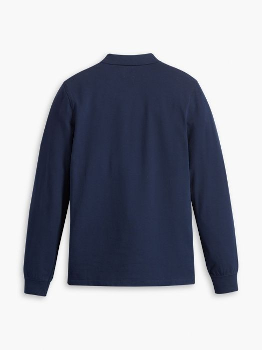 Levi's Мужское Поло С Длинным Рукавом темно-синее Regular [7]