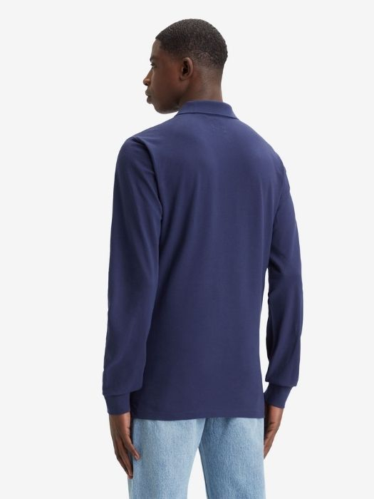 Levi's Мужское Поло С Длинным Рукавом темно-синее Regular [2]