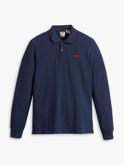 Levi's Мужское Поло С Длинным Рукавом темно-синее Regular [6]