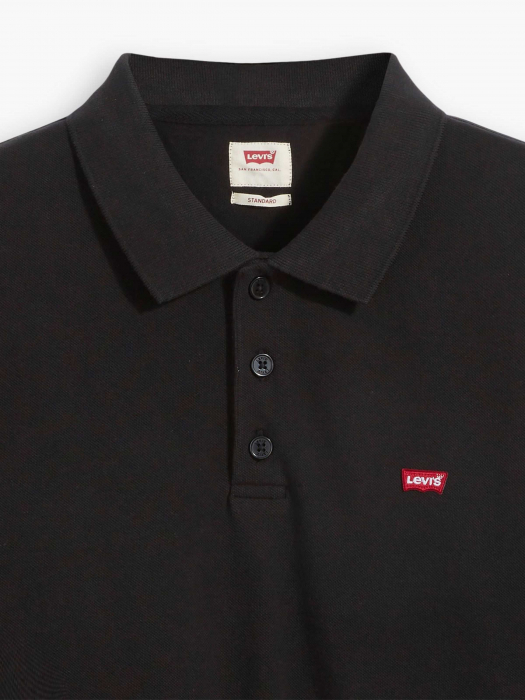 Levi's Мужская Футболка-Поло Чёрная  Regular [4]