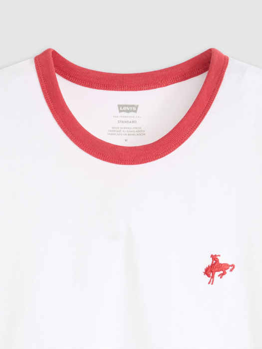 Levi's Футболка Alb/Rosu Regular [5]