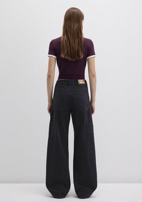 Mavi Blugi Gri Inchis Kimberly Wide Leg Femei [5]