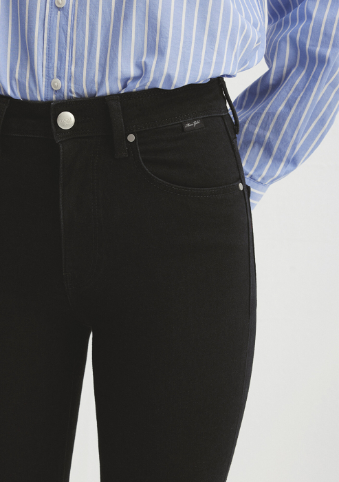 Mavi Женские Джинсы Чёрные Viola Slim Straight [8]