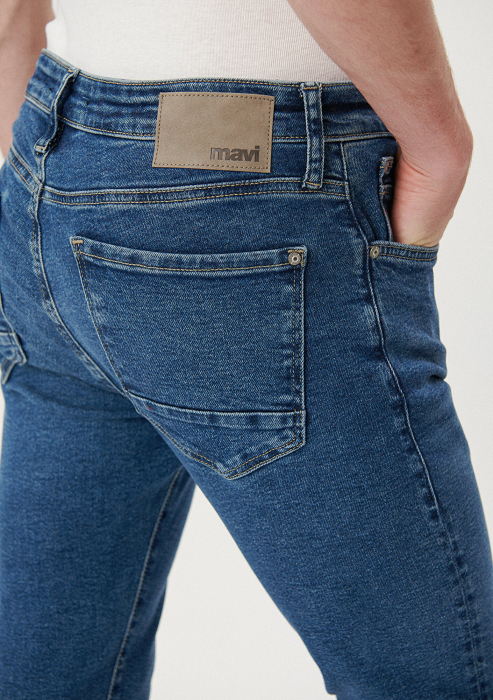 Mavi Мужские Джинсы Темно-Синие Leo Skinny [6]